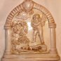 VINTAGE ITALY ART CERAMIC TILE WALL HANGING PLAQUE SIGNED ANGEL CUPID