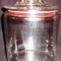 BIG CLEAR GLASS CANISTER COOKIE JAR & GLASS LID
