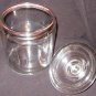 BIG CLEAR GLASS CANISTER COOKIE JAR & GLASS LID