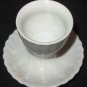 VINTAGE AK KASER WHITE PORCELAIN SWIRL EGG CUP GERMANY