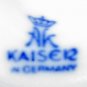 VINTAGE AK KASER WHITE PORCELAIN SWIRL EGG CUP GERMANY