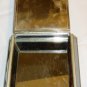 CHARMING MIRRORED METAL HINGED TRINKET BOX SUNFLOWERS MEXICO VIVA