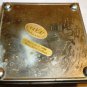 CHARMING MIRRORED METAL HINGED TRINKET BOX SUNFLOWERS MEXICO VIVA