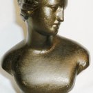 STUNNING BUST STATUE GODDESS APHRODITE BRONZE COLORED CAST IRON