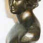 STUNNING BUST STATUE GODDESS APHRODITE BRONZE COLORED CAST IRON