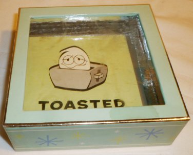 CARDBOARD COASTERS & BRASS ENAMEL WINE MARKERS 6 & 6 PARTY SET