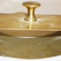 VINTAGE 3-PIECE BRASS DESK TOP SET INKWELL INK BLOTTER NAME TAG DISPLAY