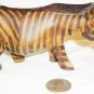 AFRICAN ART WOOD CARVED ZEBRA FIGURINE