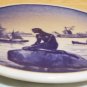 VINTAGE ROYAL COPENHAGEN PORCELAIN LANGELINE MERMAID COLLECTIBLE MINIATURE PLATE