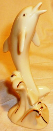 CHARMING LENOX PORCELAIN DOLPHIN FIGURINE