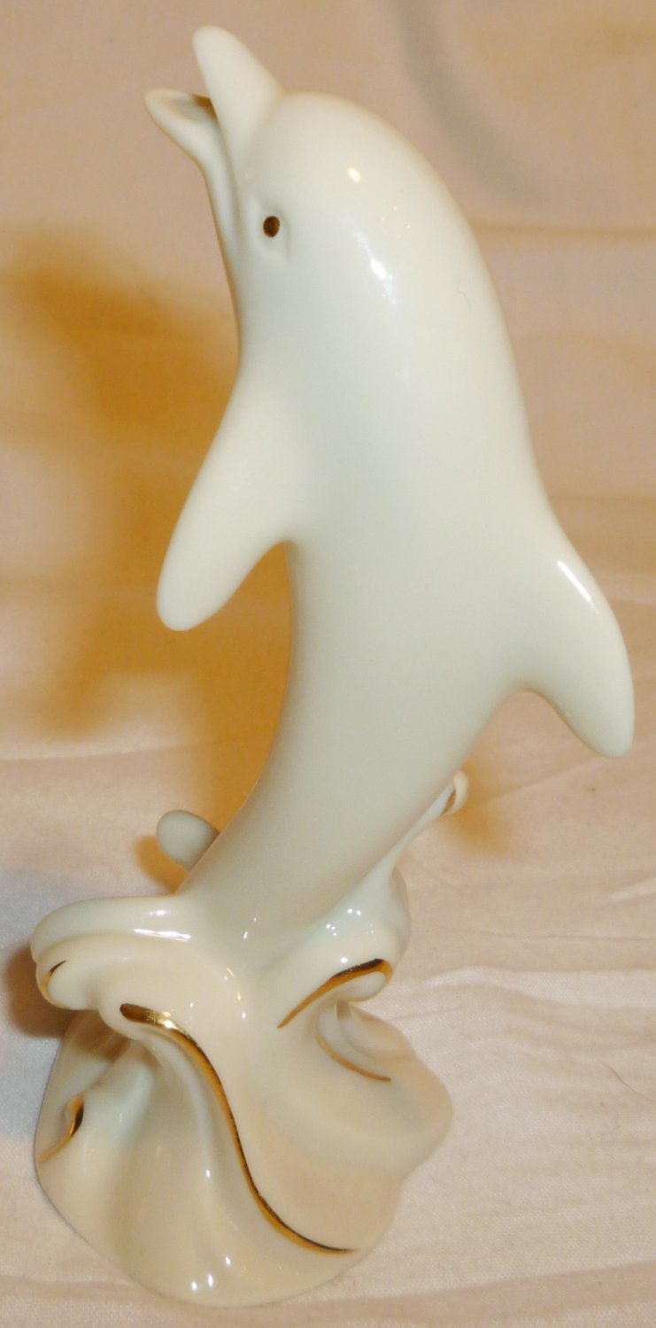 Charming Lenox Porcelain Dolphin Figurine