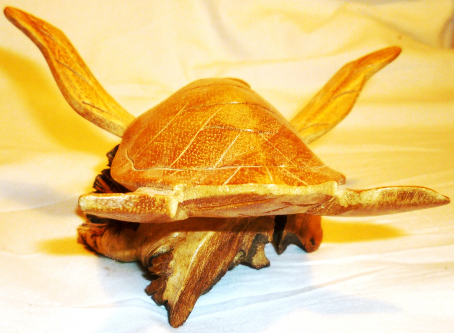 wood turtle figurine