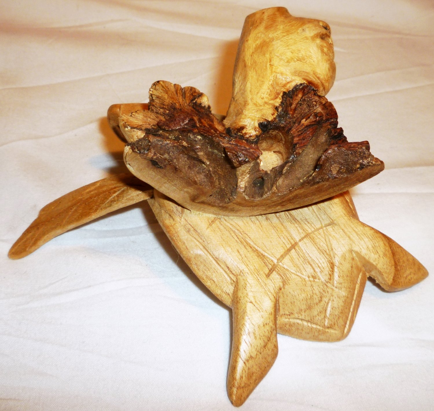 wood turtle figurine