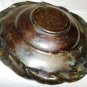 VINTAGE COPPER TIN GREEN ENAMEL JERUSALEM ISRAEL DECORATIVE BOWL PLATE