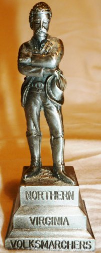 HISTORICAL MEMORABILIA COMMEMORATIVE VOLKSMARCHERS PEWTER FIGURINE 1992