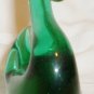 CHARMING SOLID GREEN GLASS SWAN FIGURINE PAPER WEIGHT