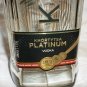 COLLECTIBLE EMPTY RIBBED GLASS BOTTLE KHORTYTSA PLATINUM VODKA UKRAINE
