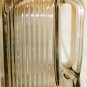 COLLECTIBLE EMPTY RIBBED GLASS BOTTLE KHORTYTSA PLATINUM VODKA UKRAINE