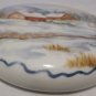 SMALL PORCELAIN PAPERWEIGHT CHRISTMAS WINTER SCENERY
