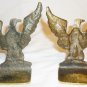 STUNNING VINTAGE CAST BRONZE BOOKENDS DOOR STOPPER FLYING EAGLE ENGLAND