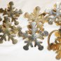 BEAUTIFUL FESTIVE CHRISTMAS NEW YEAR WINTER SILVERPLATE SNOWFLAKE NAPKIN RINGS 8