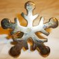 BEAUTIFUL FESTIVE CHRISTMAS NEW YEAR WINTER SILVERPLATE SNOWFLAKE NAPKIN RINGS 8