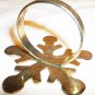 BEAUTIFUL FESTIVE CHRISTMAS NEW YEAR WINTER SILVERPLATE SNOWFLAKE NAPKIN RINGS 8