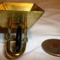 VINTAGE DOLLHOUSE MINIATURE BRASS WHEEL BARREL