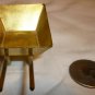 VINTAGE DOLLHOUSE MINIATURE BRASS WHEEL BARREL