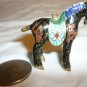 MINIATURE CLOISONNE ENAMEL METAL HORSE FIGURINE ORNAMENT