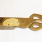 ANTIQUE SOLID BRASS SCISSORS CANDLE WICK TRIMMER SNUFFER
