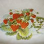 VINTAGE GARANTITO PER ALIMENTI ITALY STRAWBERRY SPONGEWARE CERAMIC BIG BOWL