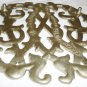 VIRGINIA METALCRAFTERS WILLIAMSBURG CIPHER BRONZE TASSELS TRIVET