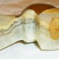 VINTAGE CARVED MARBLE BIRD FIGURINE