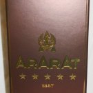 COLLECTIBLE EMPTY BOTTLE ARARAT COGNAC ARMENIA BRANDY WITH GIFT BOX