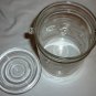 BEAUTIFUL GLASS CANISTER STORAGE WITH LID WHEAT DESIGN MADE IN ITALY