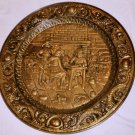 VINTAGE LOMBARD ENGLAND EMBOSSED OVERSIZED PLATE WALL HANGING 24.5"