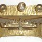 VINTAGE SOLID BRASS BRONZE ISRAEL MENORAH HANUKKAH JUDAISM