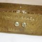 VINTAGE SOLID BRASS BRONZE ISRAEL MENORAH HANUKKAH JUDAISM