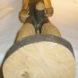 VINTAGE WOOD CARVED 19" FRANKENSTEIN LIKE MAN FIGURINE EXPOSED ADULT NOVELTY