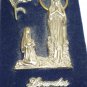 VINTAGE Lourdes SAINT BERNADETTE & Virgin Mary ITALY A.M. Cisele'a LaMain 3D PIC