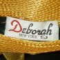 GORGEOUS VINTAGE SUMMER STRAW HAT WITH A BOW BY DEBORAH OF NEW YORK COLLECTIBLE