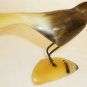 BEAUTIFUL HORN CARVING FIGURINE BIRD 62