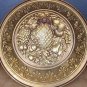 BEAUTIFUL ENGLAND TIN HANDHAMMERED DECORATIVE PLATE 12" FRUITS DESIGN WALL