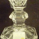 BEAUTIFUL CRYSTAL CLEAR GLASS MIKASA CANDLEHOLDER SET OF 2 SLOVENIA BOHEMIAN