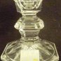 BEAUTIFUL CRYSTAL CLEAR GLASS MIKASA CANDLEHOLDER SET OF 2 SLOVENIA BOHEMIAN