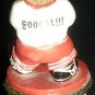 CHARMING STAR SOCCER PLAYER 'GOOAL' FIGURINE BEAR TRINKET BOX BY CLAIRE'S