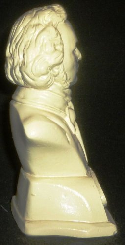 VINTAGE CLASSIC COMPOSER COLLECTION PLASTER BUST FIGURINE MENDELSSOHN 1809-1847