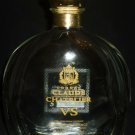 CLAUDE CHATELIER EMPTY COGNAC BOTTLE DECANTER CLEAR GLASS COLLECTIBLE
