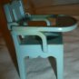 VINTAGE RENWAL BLUE BABY POTTY CHAIR PORTABLE COMMODE DOLLHOUSE MINIATURES BABY